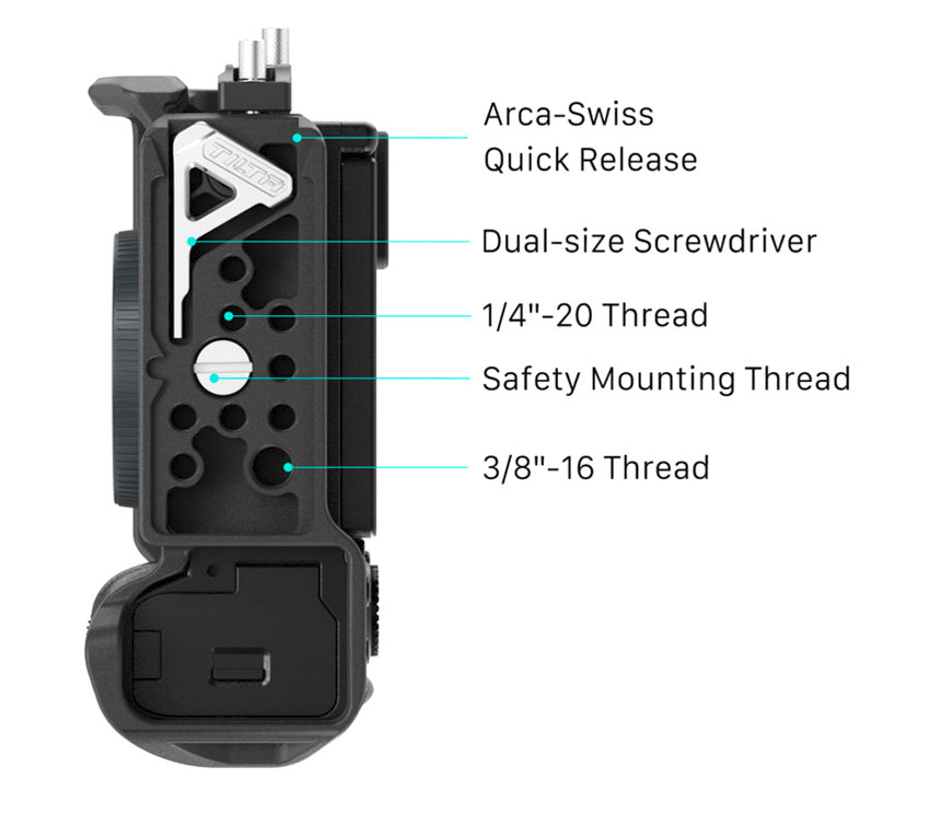 Tilta Half Camera Cage Lightweight Kit для Sony a7C II / a7CR черная