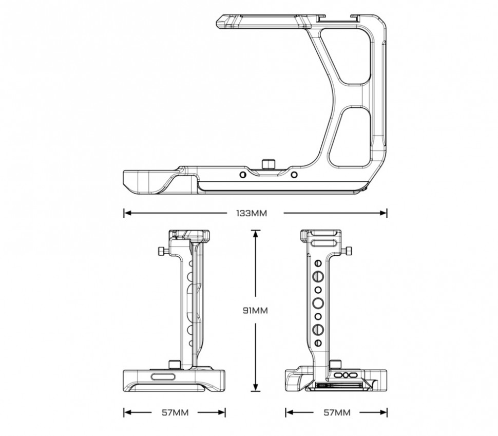 Tilta Half Camera Cage Lightweight Kit для Sony a7C II / a7CR черная