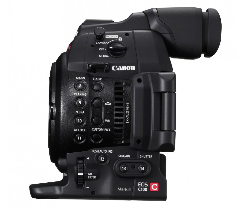 Видеокамера со сменной оптикой Canon EOS C100 Mark II, Full HD