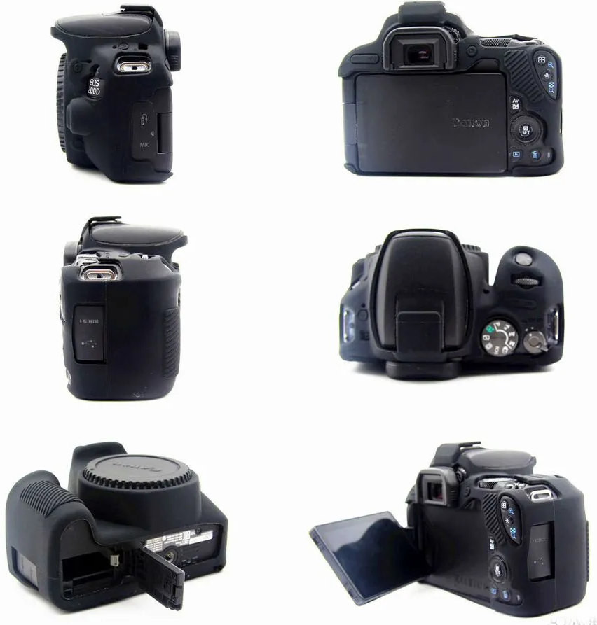 Силиконовый чехол для Canon EOS R8 черный