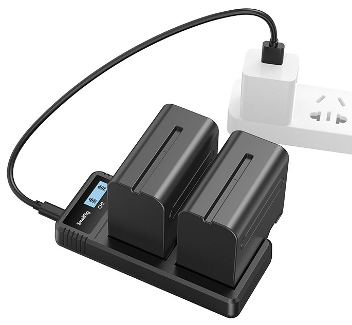 2 аккумулятора NP-F970 + зарядное устройство SmallRig 3823
