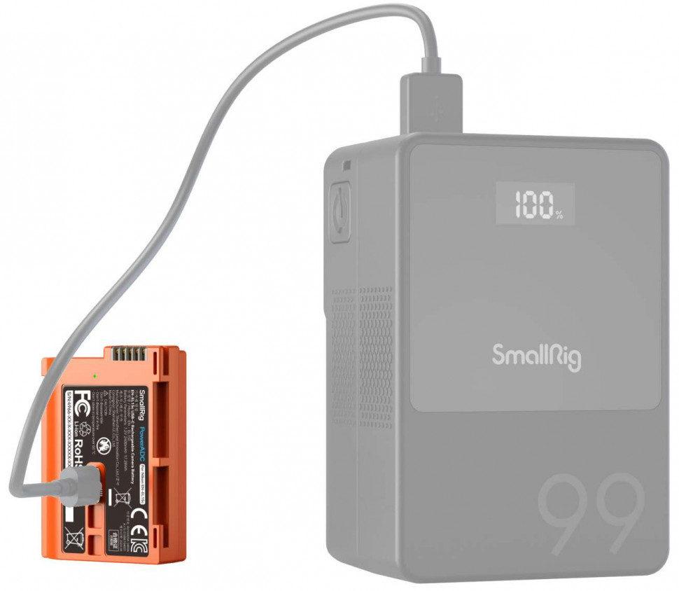 Аккумулятор SmallRig 4966 EN-EL15c Type-C Оранжевый