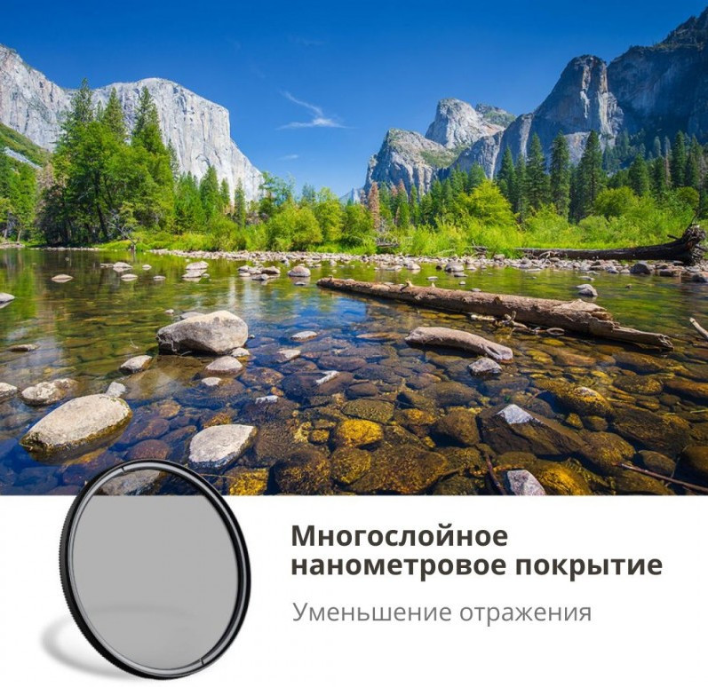 Светофильтр K&F Concept KF HMC CPL Filter, 77mm