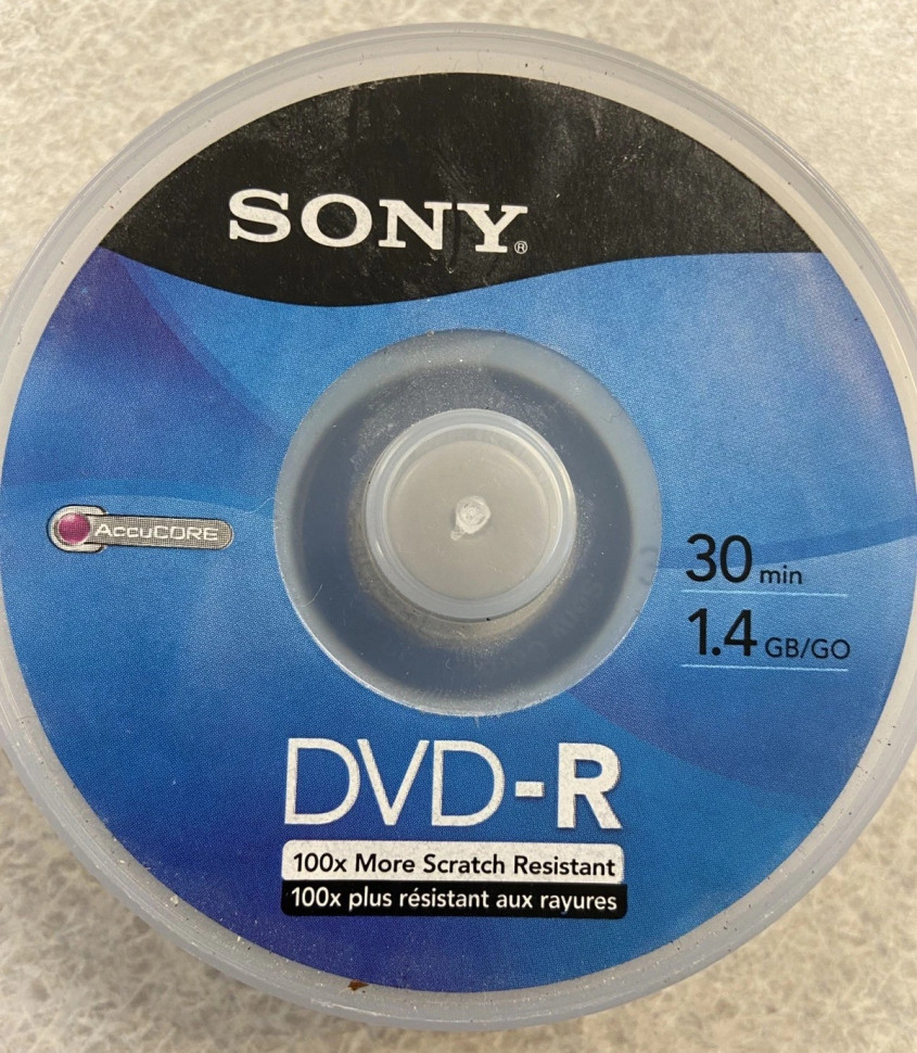 Sony mini DVD-R 1.4 Gb Cake Box (упаковка 10 шт.)