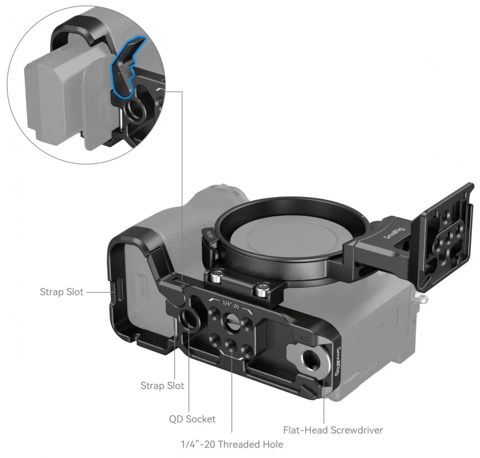 Площадка SmallRig 4570 Horizontal-to-Vertical Mount Plate Kit для Sony A7C II / A7CR