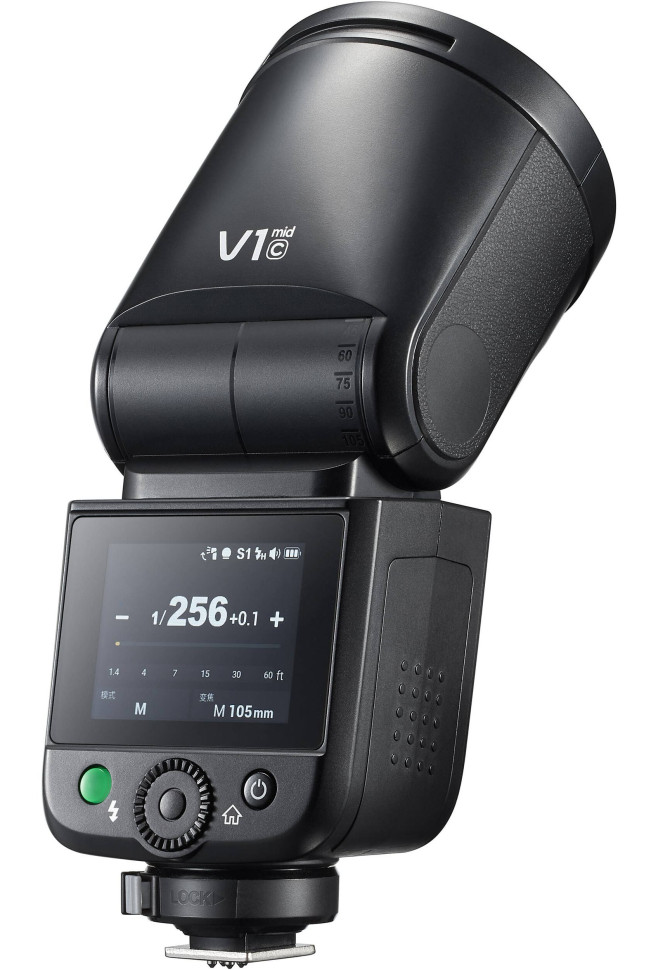 Вспышка накамерная Godox V1mid C TTL с круглой головкой для Canon
