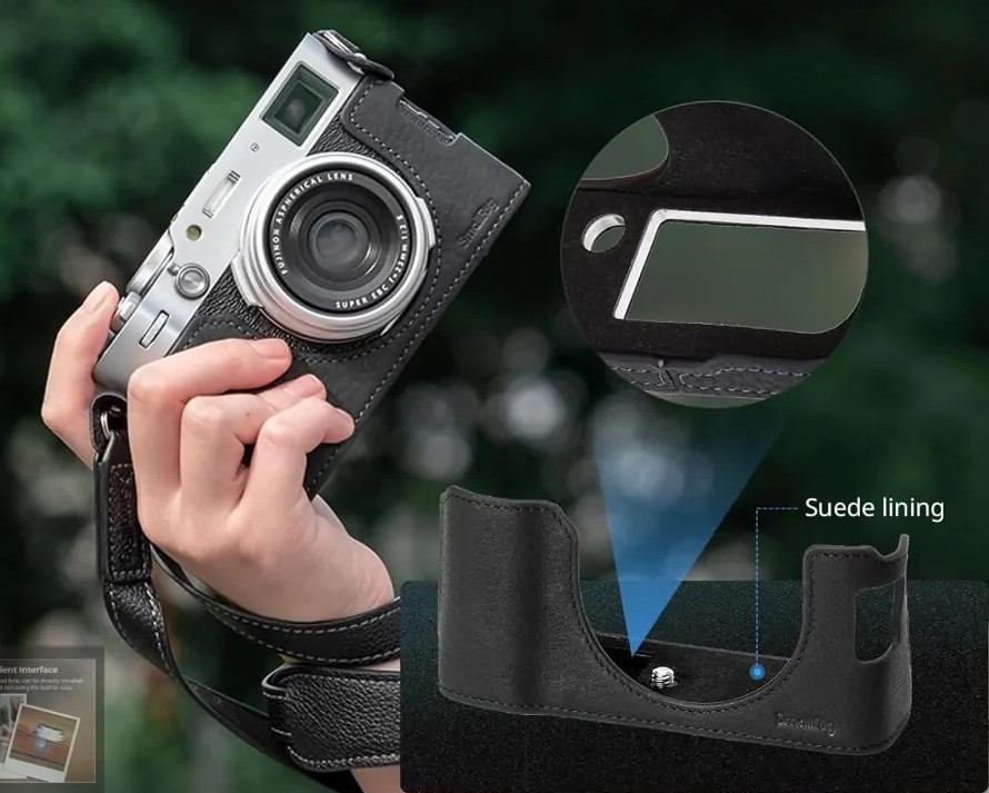 Чехол SmallRig Leather Half Case Kit для Fujifilm X100VI Чёрный