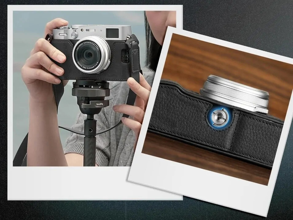 Чехол SmallRig Leather Half Case Kit для Fujifilm X100VI Чёрный