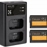 2 аккумулятора NP-FW50 + зарядное устройство K&F