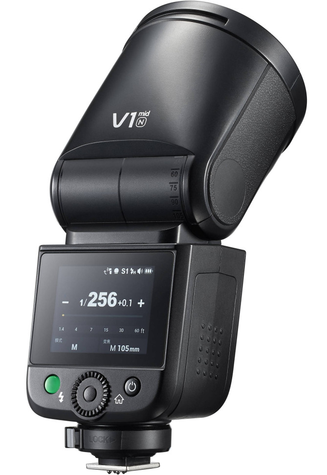 Вспышка накамерная Godox V1mid N TTL с круглой головкой для Nikon