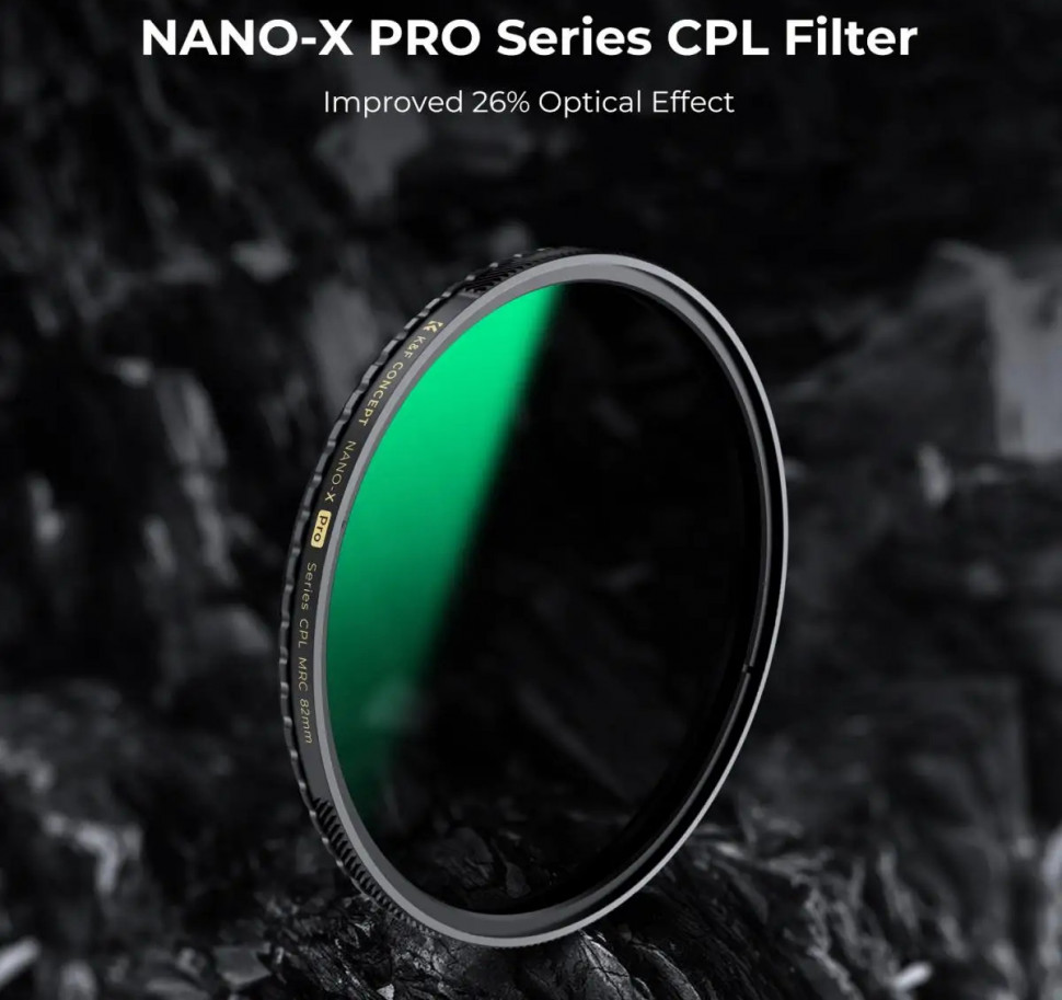 Светофильтр K&F Concept Nano-X Pro CPL 95мм