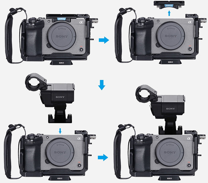 Клетка Sirui SCH для Sony FX3/FX30 Серая