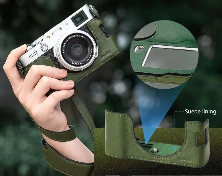 Чехол SmallRig Leather Half Case Kit для Fujifilm X100VI зеленый