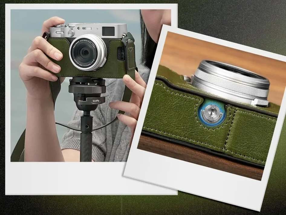 Чехол SmallRig Leather Half Case Kit для Fujifilm X100VI зеленый