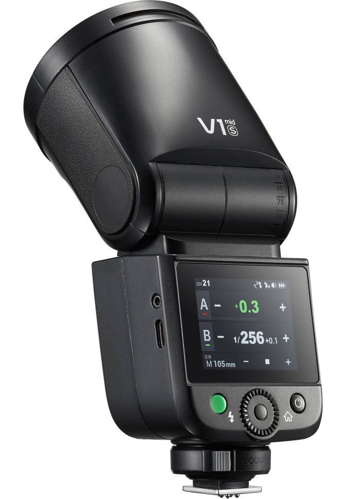 Вспышка накамерная Godox V1mid S TTL с круглой головкой для Sony