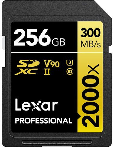 Карта памяти SDXC Lexar 256Gb 2000x UHS-II V90 U3(R300/W260)