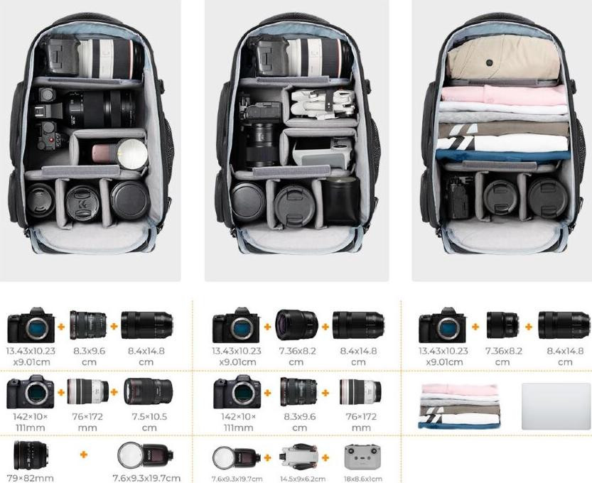 Рюкзак K&F Concept Camera Backpack 25L