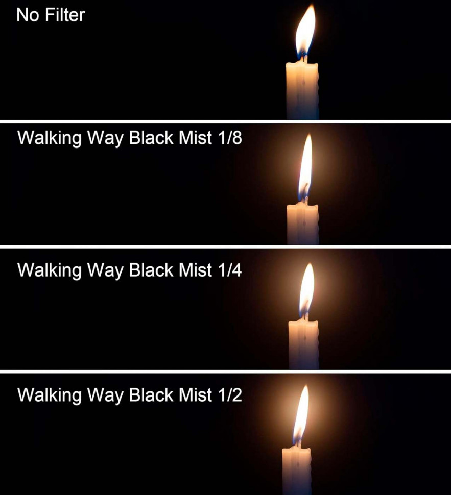 Светофильтр WALKING WAY BLACK MIST 1/4 82mm