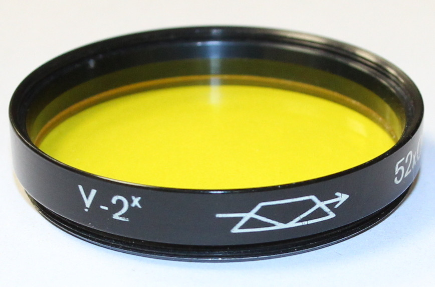 Желтый фильтр Ж-2 52 mm (состояние 5)