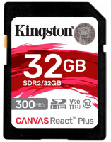 Карта памяти SDXC 32Gb Kingston  Canvas React Plus UHS-II V90