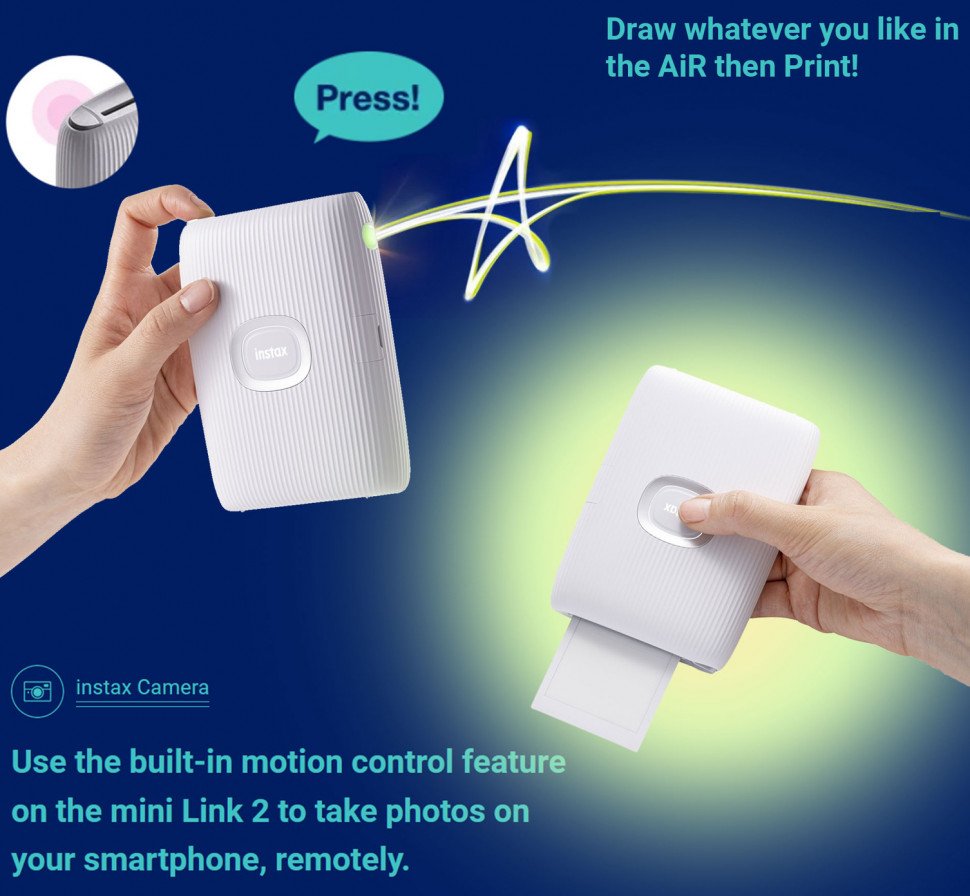 Фотопринтер FUJIFILM Instax Mini Link 2 розовый (подарочный набор)