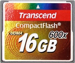 Transcend CompactFlash 16Gb 600x (состояние 5)