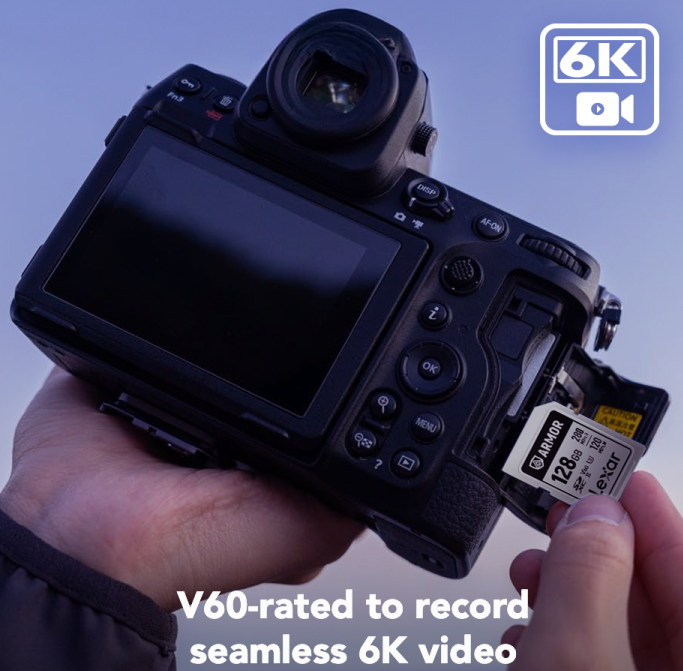 Карта памяти SDXC 128GB Lexar ARMOR Silver Pro C10 V60 U3 6K UHD (R280/W120MB/s)