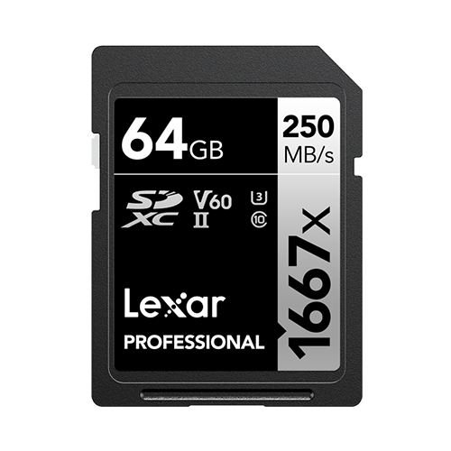 Карта памяти SDXC Lexar 64Gb 1667x UHS-II V60 U3