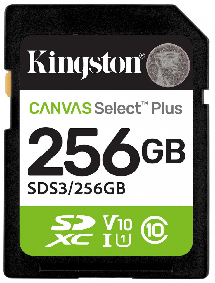 Карта памяти SDXC 256GB Kingston Select Plus Gen3 UHS-I Class U1 V10 до 150Mb/s