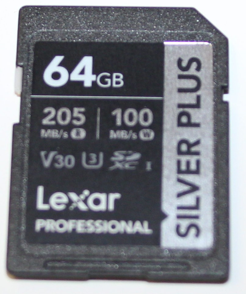 Lexar SDXC 64Gb Silver V30 (состояние 5)