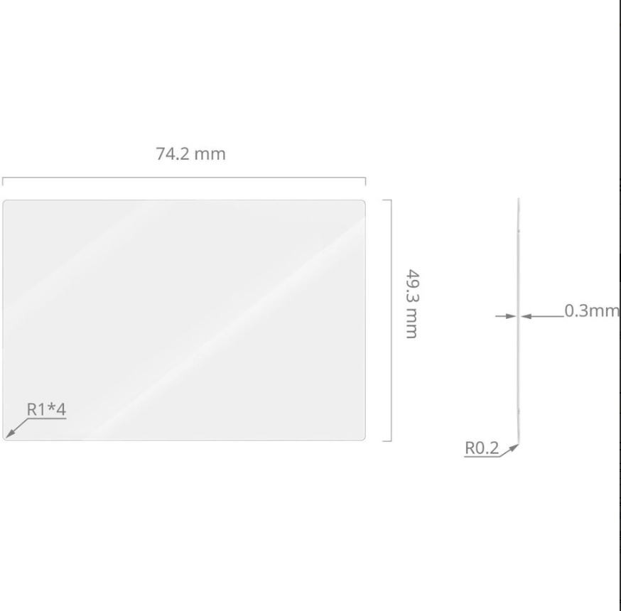 Защитное стекло SmallRig для Fujifilm X100VI/X100V/X-E4/X-T4/X-T5/Ricoh GR IV
