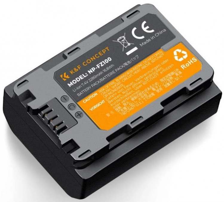 Аккумулятор K&F Concept FZ100 2280mAh