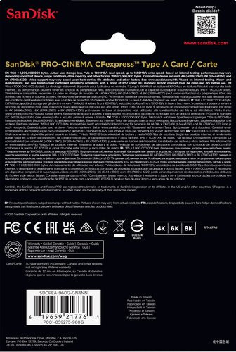 Карта памяти SanDisk 960Gb Pro-Cinema CFexpress Type A