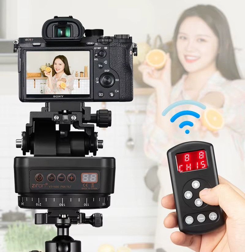 Моторизованная панорамная штативная голова Zifon YT-1000 Pan Tilt