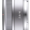 Sony E 16mm f/2.8 серебристый