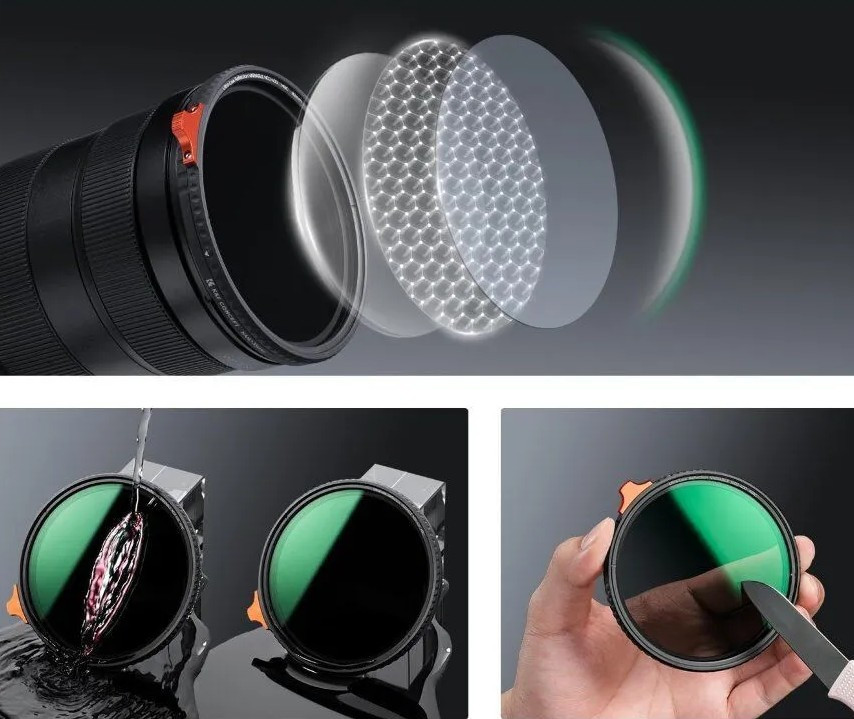 Светофильтр K&F Concept Nano-X ND2-400 Ultra Low Reflectivity 82мм