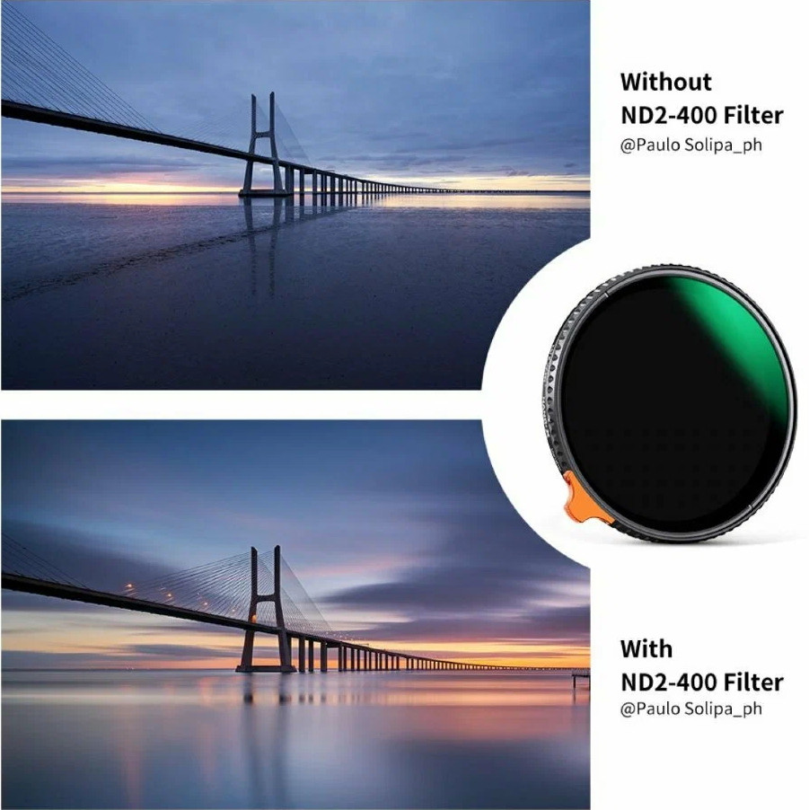 Светофильтр K&F Concept Nano-X ND2-400 Ultra Low Reflectivity 82мм