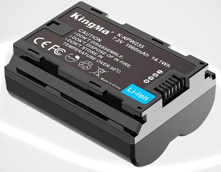 Аккумулятор KingMa NP-W235 1960mAh