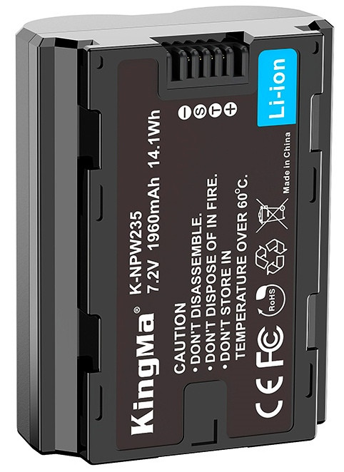 Аккумулятор KingMa NP-W235 1960mAh
