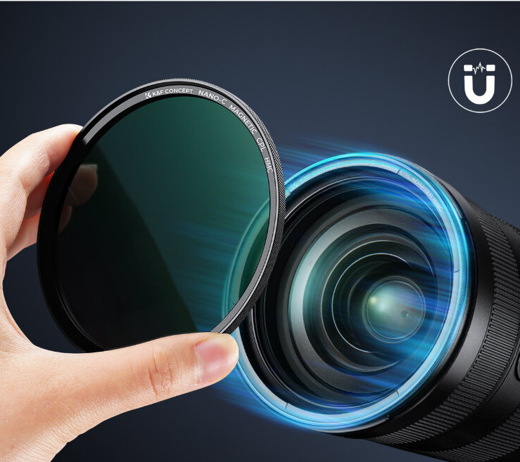 Светофильтр K&F Concept Nano-C Magnetic HMC CPL 82мм