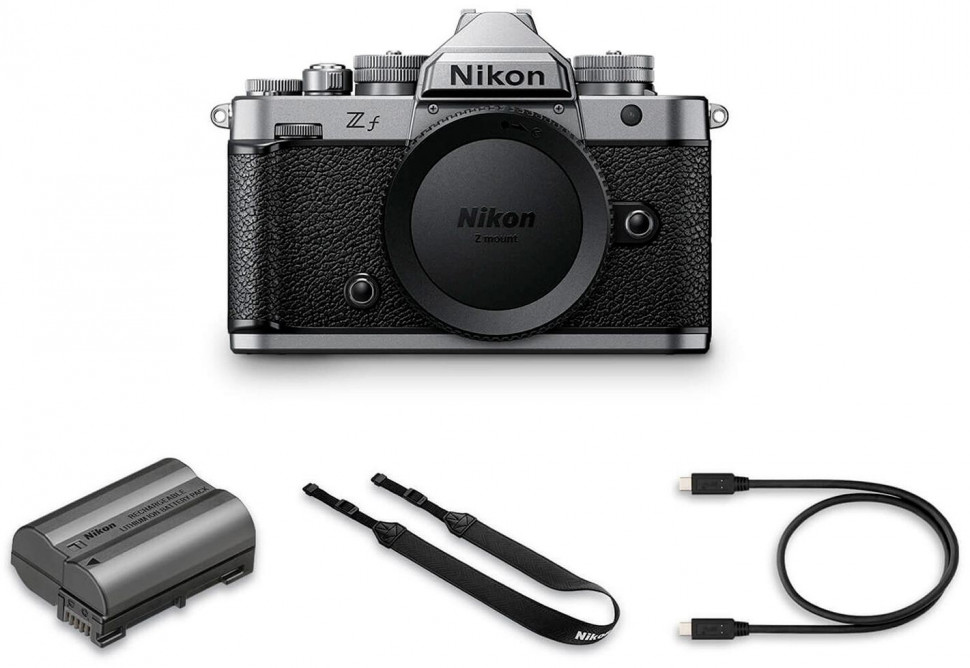 Беззеркальный фотоаппарат Nikon Z f Body, серебристый