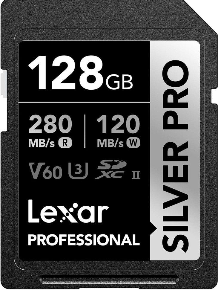 Карта памяти Lexar Professional Silver Pro SDXC 128 ГБ