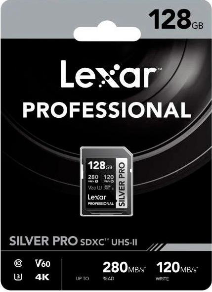 Карта памяти Lexar Professional Silver Pro SDXC 128 ГБ
