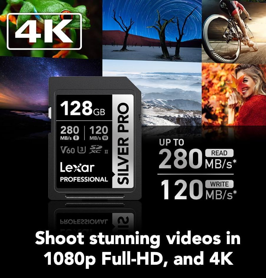 Карта памяти Lexar Professional Silver Pro SDXC 128 ГБ