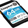 Карта памяти Kingston SDXC 64GB Canvas Go Plus UHS-I U3 V30