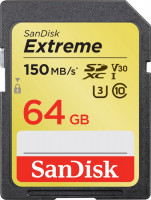 Карта памяти SDXC 64GB Sandisk Extreme Pro UHS-I V30 U3 150 Mb/s