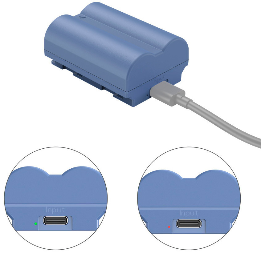 Аккумулятор SmallRig 4266 NP-W235 Type-C Синий