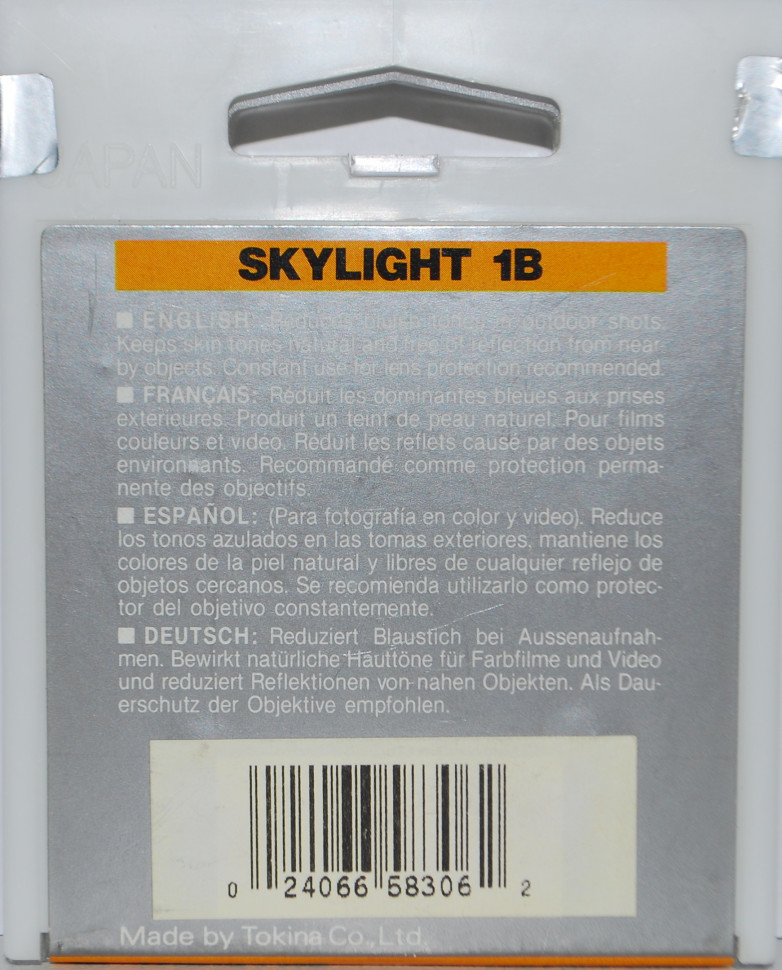 Hoya HMC Skylight 1B 58mm