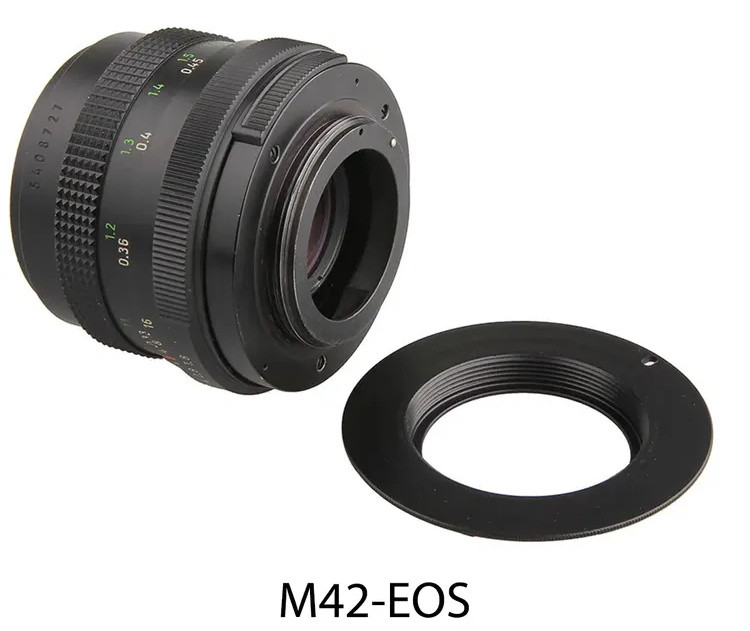 Адаптер М42 - Canon EF с чипом
