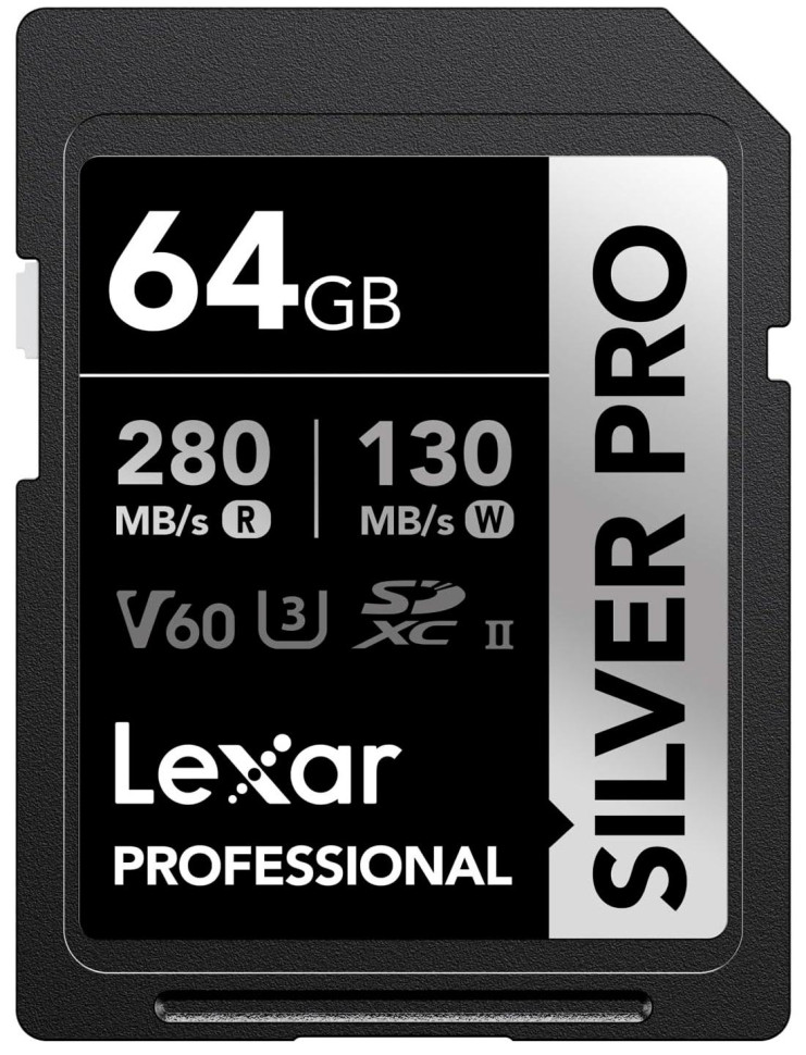 Карта памяти Lexar Professional Silver Pro SDXC 64 ГБ